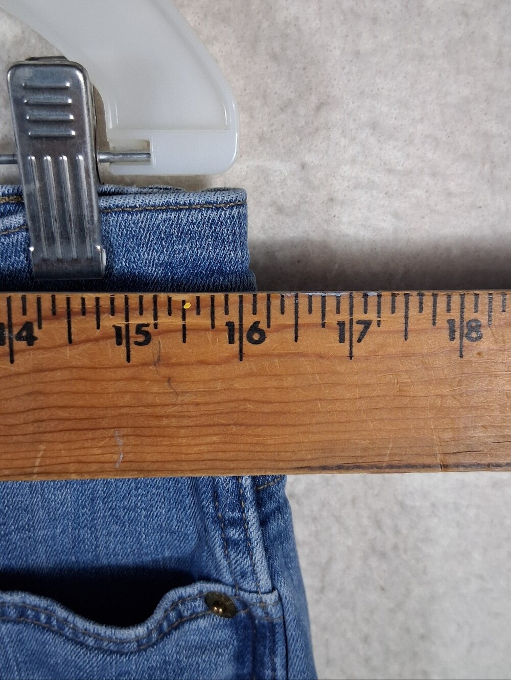 J.Crew 9" Vintage Slim Straight Women 30 Bensen Wash Blue Denim Distressed Jean - Picture 8 of 16